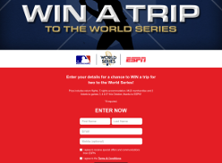 Win a Trip to the MLB World Series for 2