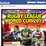 Win a trip to the Rugby League World Cup 2013 in the UK!