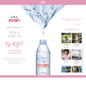 Win a trip to Tokyo to Experience the Evian Spa