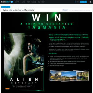 Win a trip to uncharted Tasmania!