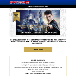 Win a Trip to Universal Studios Hollywood