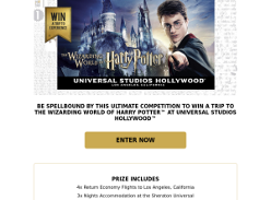 Win a Trip to Universal Studios Hollywood