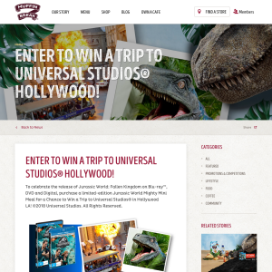 Win a Trip to Universal Studios® in Hollywood LA