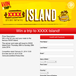 Win a trip to XXXX Island on the Great Barrier Reef!