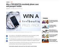 Win a TRVLBOUTIQ Leather Passport Holder & Crossbody Phone Purse Worth $275.95