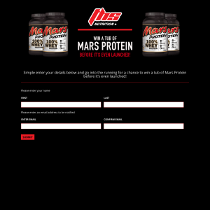 Win a Tub of Mars Protein