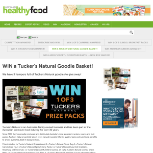 Win A Tucker's Natural Goodie Basket