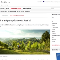 Win a unique trip for two to Austria!