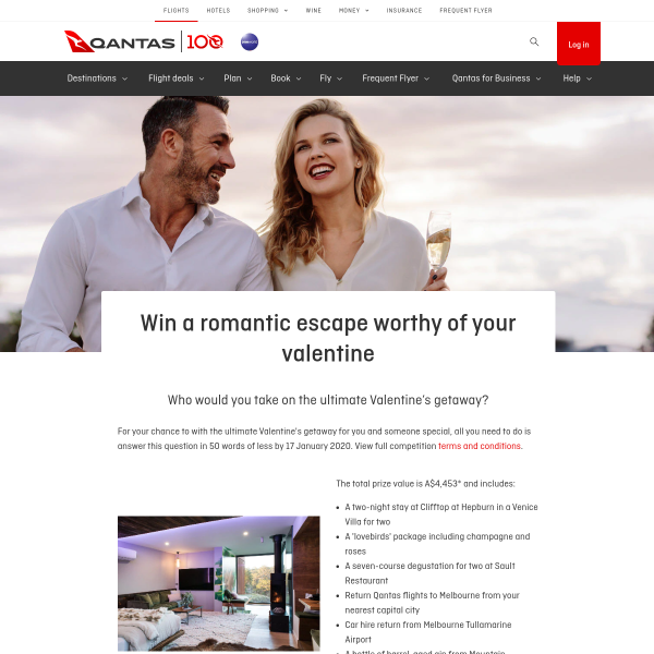 Win a Valentine’s Day Getaway to Cliftop at Hepburn for 2