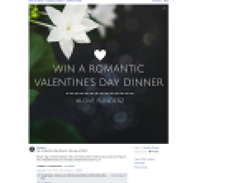 Win a Valentines Day Dinner