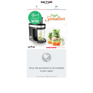 Win A Veggie Spiralizer From George Forman 