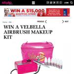 Win a Velbella airbrush makeup kit!