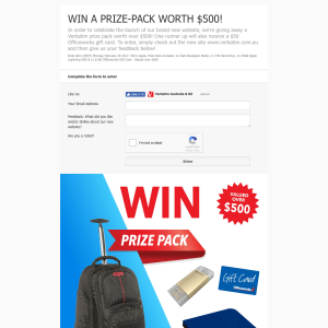 Win a Verbatim prize pack worth $500!