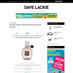 Win a Viktor & Rolf Flowerbomb Eau de Parfum!