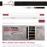 Win a Vintec 32 Bottle Single Zone Wine Cabinet - WineCloud