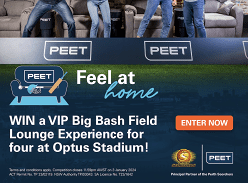 Win a VIP Big Bash Field Lounge Experience for 4 at Optus Stadium, Perth