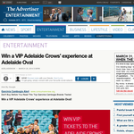 Win a VIP experience at the Adelaide Crows? Round 3 match at Adelaide Oval
