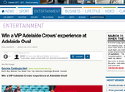 Win a VIP experience at the Adelaide Crows? Round 3 match at Adelaide Oval