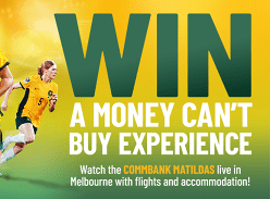 Win a VIP experience to see the Commbank Matildas in Melbourne