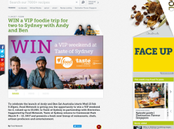 Win a VIP foodie trip for 2 to Sydney with Andy & Ben!