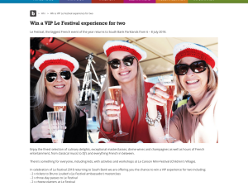 Win a VIP Le Festival experience for two