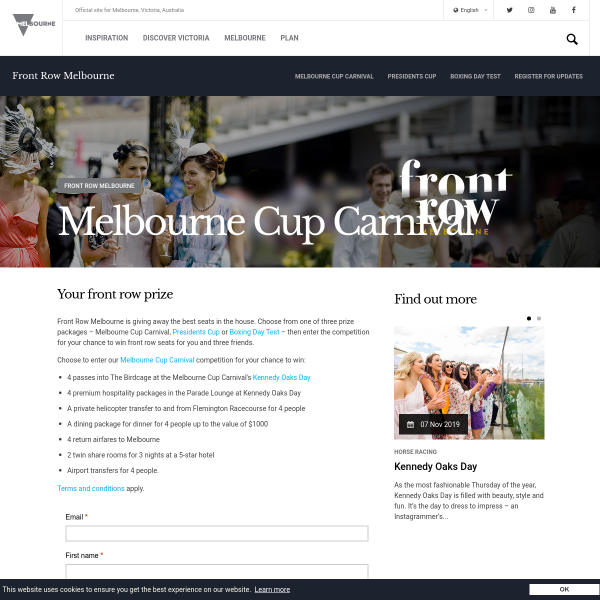 Win a VIP Melbourne Cup Trip for 4