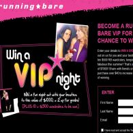 Win a VIP night out with your besties or 1 of 10 $500 Running Bare wardrobes!