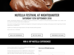 Win a VIP Nutella Experience