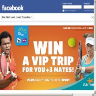 Win a VIP trip for you & 3 mates to the APIA 2013 Tennis Tournament! - Star Mart