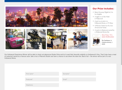 Win a VIP Trip to Hollywood & More