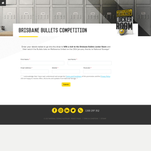 Win a visit to the Brisbane Bullets Locker Room
