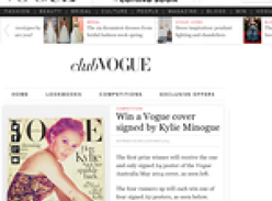 Win a Vogue cover signed by Kylie Minogue!