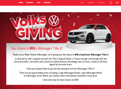 Win a Volkswagen T-Roc X +/- Weekly Prizes
