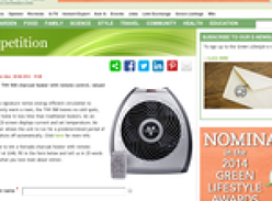 Win a Vornado TVH 500 charcoal heater with remote control, valued at $349
