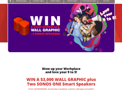 Win a wall graphic fully designed & installed worth $3000!