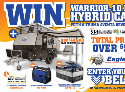 Win a Warrior-10 Ensuite Hybrid Camper and More