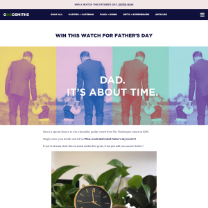 Win a watch from The Timekeeper