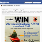 Win a Wavedance 'Kingfisher' Kayak!