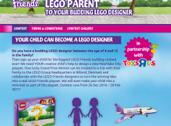 Win a week-long trip for your child & family to the LEGO Group Headquarters in Billund!