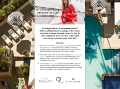 Win a Weekend Escape Package for 2