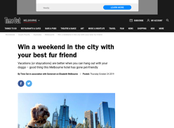 Win a Weekend in Melbourne with Your Best Fur Friend