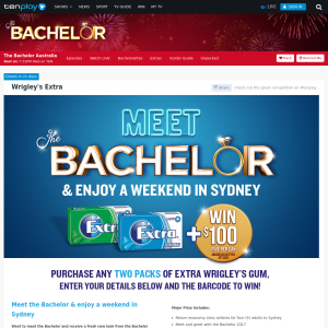 Win a weekend in Sydney and meet the Bachelor