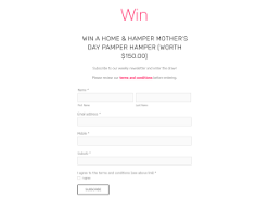 Win a weekly 'Home & Hamper' Mother's Day Pamper Hamper, valued at $150! (VIC Residents ONLY)