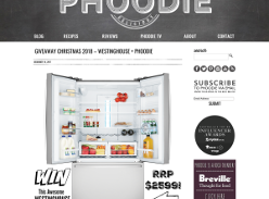 Win a Westinghouse 605L Stainless Steel French Door Fridge