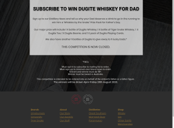 Win a Whiskey & Merchandise Pack or 1 of 11 Bottles of Whiskey