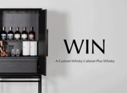 Win a Whisky Cabinet, Whisky, Barware, Glasses + More (