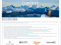 Win a Whistler vacation worth more than $10,000!
