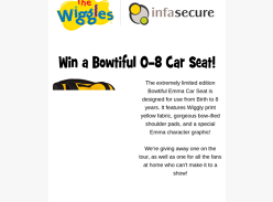 Win a Wiggles Limited Edition Car Seat