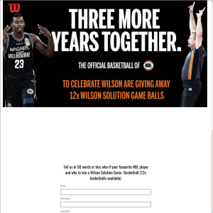 Win a Wilson Solution Game  Basketball