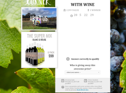 Win a wine fridge stocked with wine